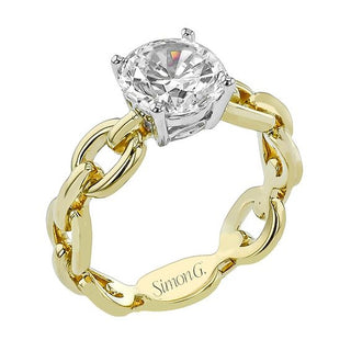 18KYW 2CT ROUND SOL E/R