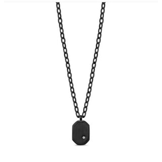 MINIMALIST DOG TAG PENDANT - BLACK