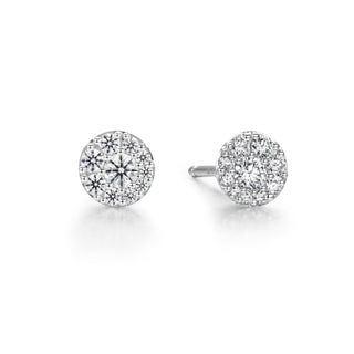18KW 10=.50CTW VS SI GH CIRCLE EARRINGS