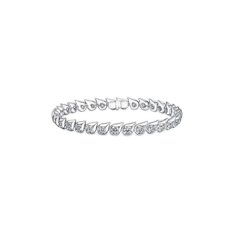 Hearts On Fire LU Droplet Bracelet UU2891 : 6.40 : 7 : 18KR : IJ/VS