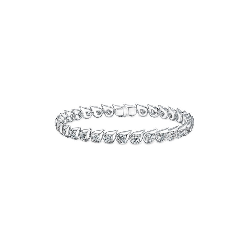 Hearts On Fire LU Droplet Bracelet UU2891 : 6.40 : 7 : 18KY : IJ/VS