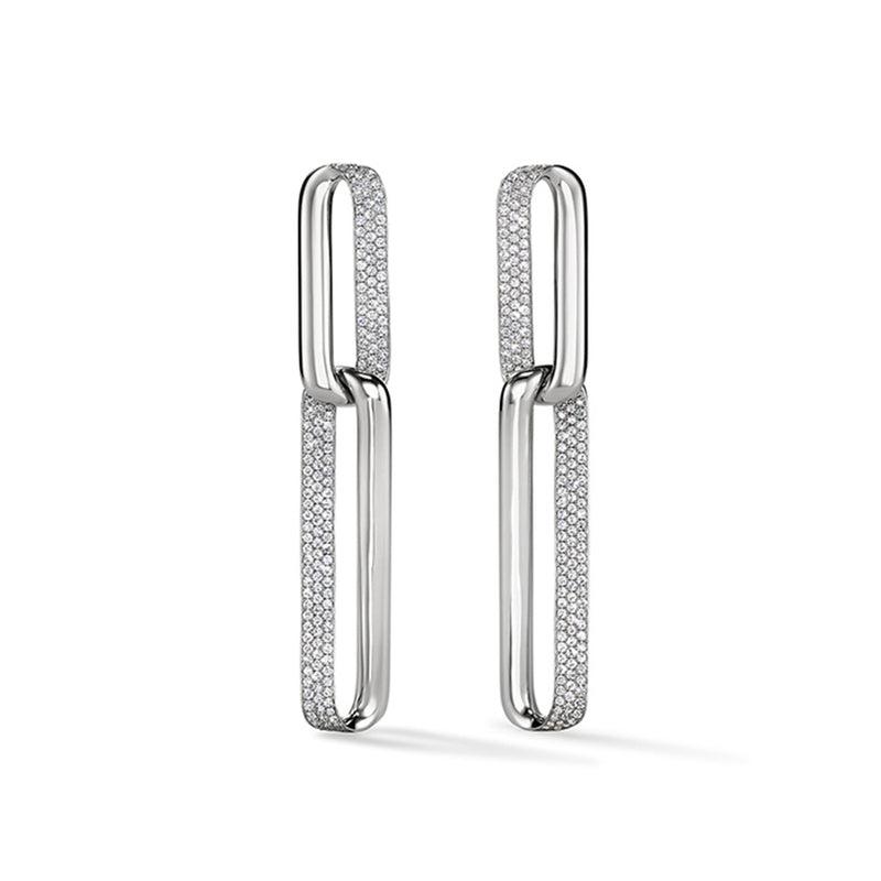 Hearts On Fire INSIDE/OUT Diamond Link Earrings UU2961 : 1.50 : : 18KR : GH/VS