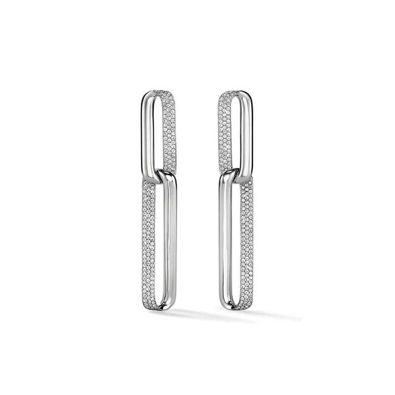 Hearts on Fire INSIDE/OUT Diamond Link Earrings UU2961 : 1.50 : : 18KW : GH/VS