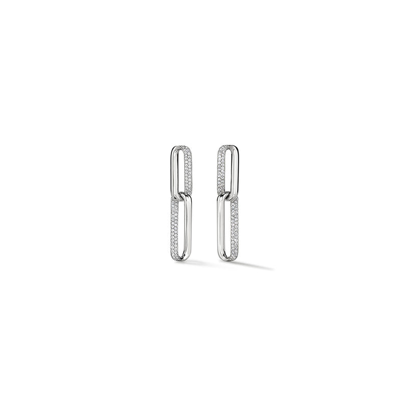 Hearts on Fire INSIDE/OUT Diamond Link Earrings UU2983 : 0.75 : : 18KY : GH/VS