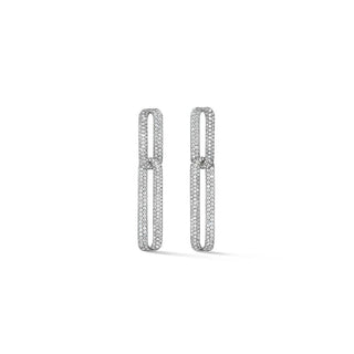 Hearts on Fire INSIDE/OUT Pave Link Earrings UU3016 : 4.75 : : 18KR : GH/VS