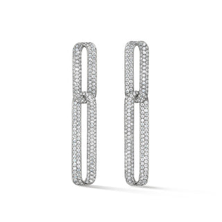 Hearts On Fire INSIDE/OUT Pave Link Earrings UU3016 : 4.75 : : 18KR : GH/VS