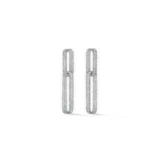 Hearts on Fire INSIDE/OUT Pave Link Earrings UU3016 : 4.75 : : 18KW : GH/VS