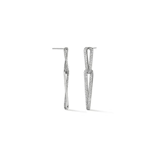 Hearts on Fire INSIDE/OUT Pave Link Earrings UU3016 : 4.75 : : 18KW : GH/VS