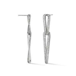Hearts On Fire INSIDE/OUT Pave Link Earrings UU3016 : 4.75 : : 18KW : GH/VS