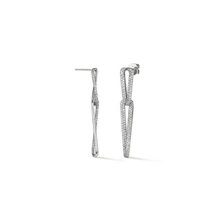 Hearts on Fire INSIDE/OUT Pave Link Earrings UU3016 : 4.75 : : 18KY : GH/VS