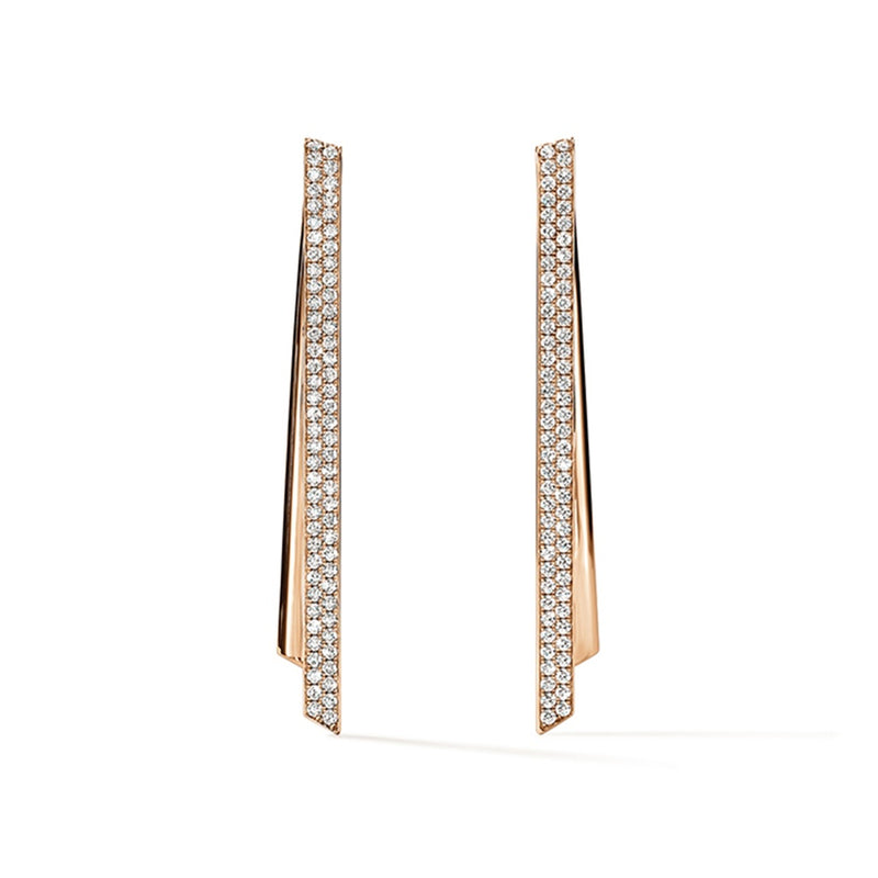 Hearts On Fire INSIDE/OUT Diamond Stiletto Flip Earrings UU2996 : 2.30 : : 18KR : GH/VS