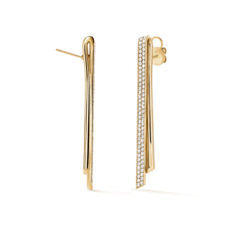 Hearts On Fire INSIDE/OUT Diamond Stiletto Flip Earrings UU2996 : 2.30 : : 18KY : GH/VS