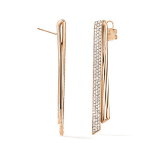 Hearts On Fire INSIDE/OUT Diamond Stiletto Flip Earrings UU2996 : 5.00 : : 18KR : GH/VS