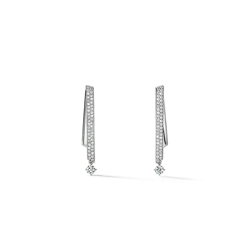 Hearts on Fire INSIDE/OUT Diamond Stiletto Flip Petite Earrings UU2985 : 0.85 : : 18KW : GH/VS