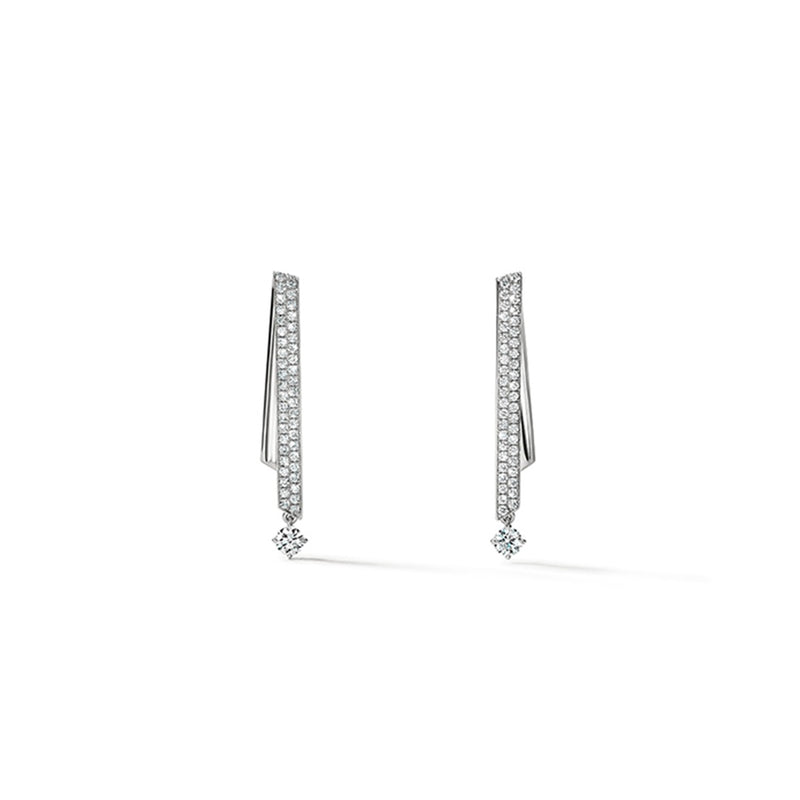 Hearts On Fire INSIDE/OUT Diamond Stiletto Flip Petite Earrings UU2985 : 0.85 : : 18KY : GH/VS