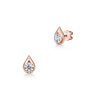 Hearts on Fire LU Droplet Studs Earrings UU2829 : 1.40 : : 18KR : IJ/VS