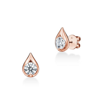 Hearts On Fire LU Droplet Studs Earrings UU2829 : 1.40 : : 18KR : IJ/VS