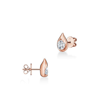 Hearts on Fire LU Droplet Studs Earrings UU2829 : 1.40 : : 18KR : IJ/VS