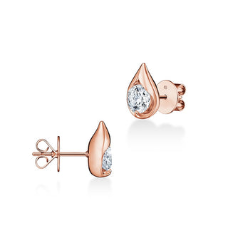 Hearts On Fire LU Droplet Studs Earrings UU2829 : 1.40 : : 18KR : IJ/VS