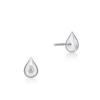 Hearts On Fire LU Droplet Studs Earrings UU2829 : 1.00 : : 18KW : IJ/VS