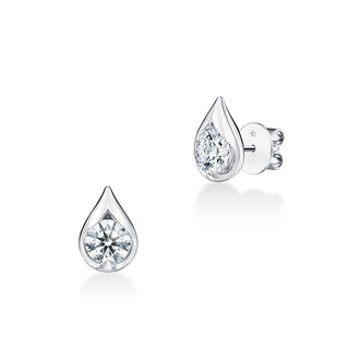 Hearts On Fire LU Droplet Studs Earrings UU2829 : 1.40 : : 18KW : IJ/VS
