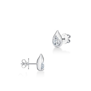 Hearts on Fire LU Droplet Studs Earrings UU2829 : 1.40 : : 18KW : IJ/VS