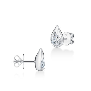 Hearts On Fire LU Droplet Studs Earrings UU2829 : 1.40 : : 18KW : IJ/VS