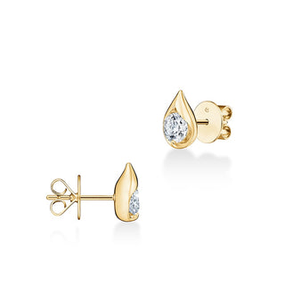 Hearts On Fire LU Droplet Studs Earrings UU2829 : 1.00 : : 18KY : IJ/VS