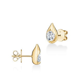 Hearts On Fire LU Droplet Studs Earrings UU2829 : 1.40 : : 18KY : IJ/VS