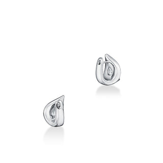 Hearts On Fire LU Droplet Huggies Earrings UU2830 : 1.00 : : 18KW : IJ/VS