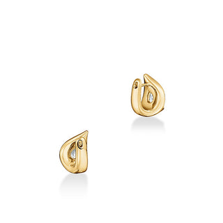 Hearts on Fire LU Droplet Huggies Earrings UU2830 : 1.00 : : 18KY : IJ/VS