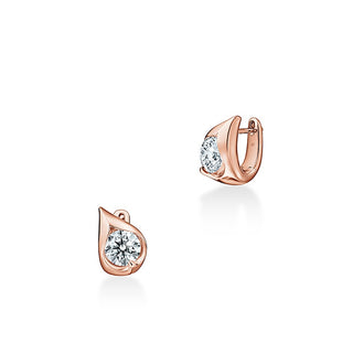 Hearts on Fire LU Droplet Huggies Earrings UU2830 : 1.40 : : 18KR : IJ/VS