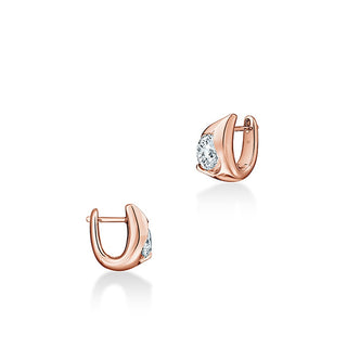 Hearts on Fire LU Droplet Huggies Earrings UU2830 : 1.40 : : 18KR : IJ/VS