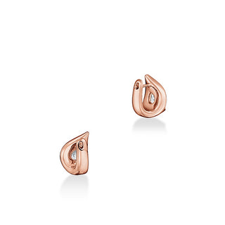 Hearts on Fire LU Droplet Huggies Earrings UU2830 : 1.40 : : 18KR : IJ/VS