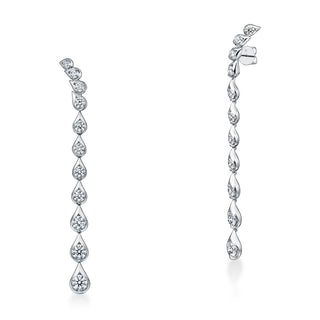 Hearts On Fire LU Droplet Stiletto Earrings UU2892 : 5.30 : : 18KR : IJ/VS