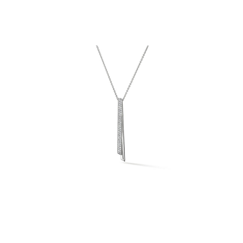 Hearts On Fire INSIDE/OUT Diamond Flip Drop Pendant Necklace UU3020 : 0.35 : 18 : 18KR : GH/VS