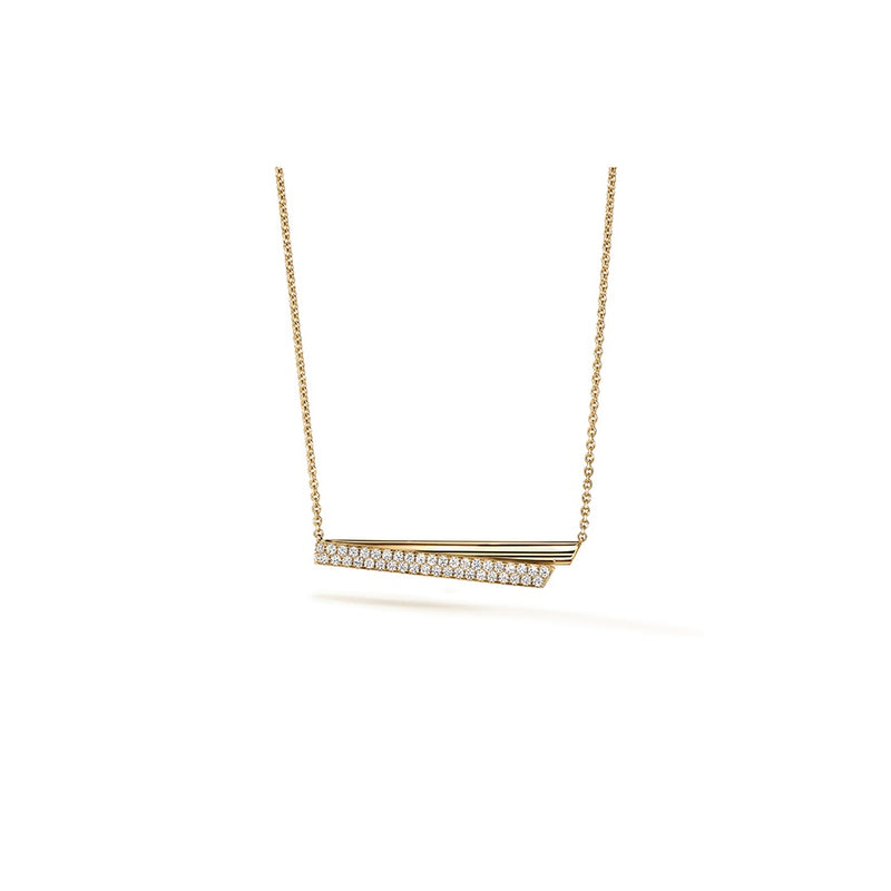 Hearts on Fire INSIDE/OUT Diamond Flip Pendant Necklace UU2992 : 0.85 : 18 : 18KY : GH/VS