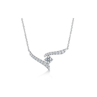Hearts On Fire Vela Crossover Pendant UU2646 : 0.30 : 18 : 18KW : GH/VS"
