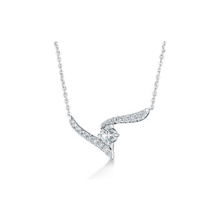 Hearts On Fire Vela Crossover Pendant UU2646 : 0.30 : 18 : 18KW : GH/VS"