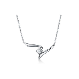 Hearts On Fire Vela Crossover Pendant UU2646 : 0.30 : 18 : 18KW : GH/VS"
