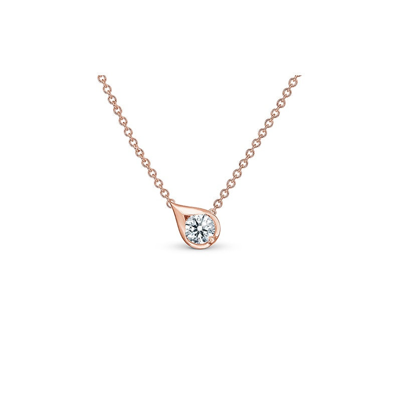 Hearts On Fire LU Droplet Pendant UU2808 : 0.50 : 18 : 18KR : IJ/VS