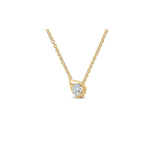 Hearts on Fire LU Droplet Pendant UU2808 : 0.30 : 18 : 18KY : IJ/VS