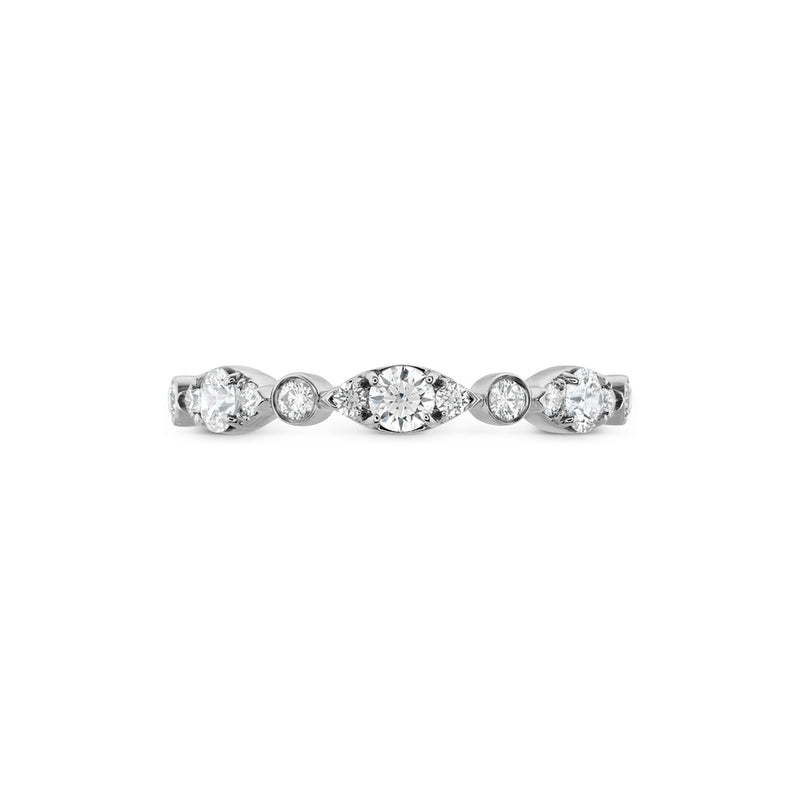 Hearts On Fire Bezel Regal Band UU683 : 0.40 : 6.50 : 18KW : IJ/VS