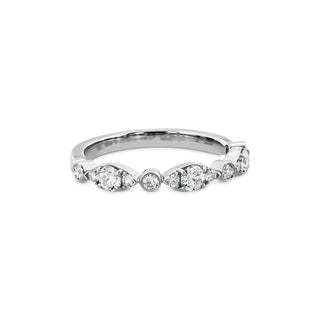 Hearts On Fire Bezel Regal Band UU683 : 0.40 : 6.50 : 18KW : IJ/VS