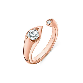 Hearts On Fire LU Open Droplet Ring UU2893 : 0.50 : 8.25 : 18KR : IJ/VS