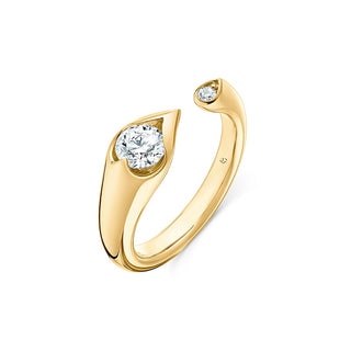 Hearts On Fire LU Open Droplet Ring UU2893 : 0.50 : 7.50 : 18KY : IJ/VS