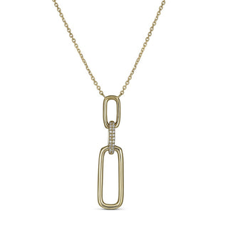 .06CTW PAPER CLIP PENDANT