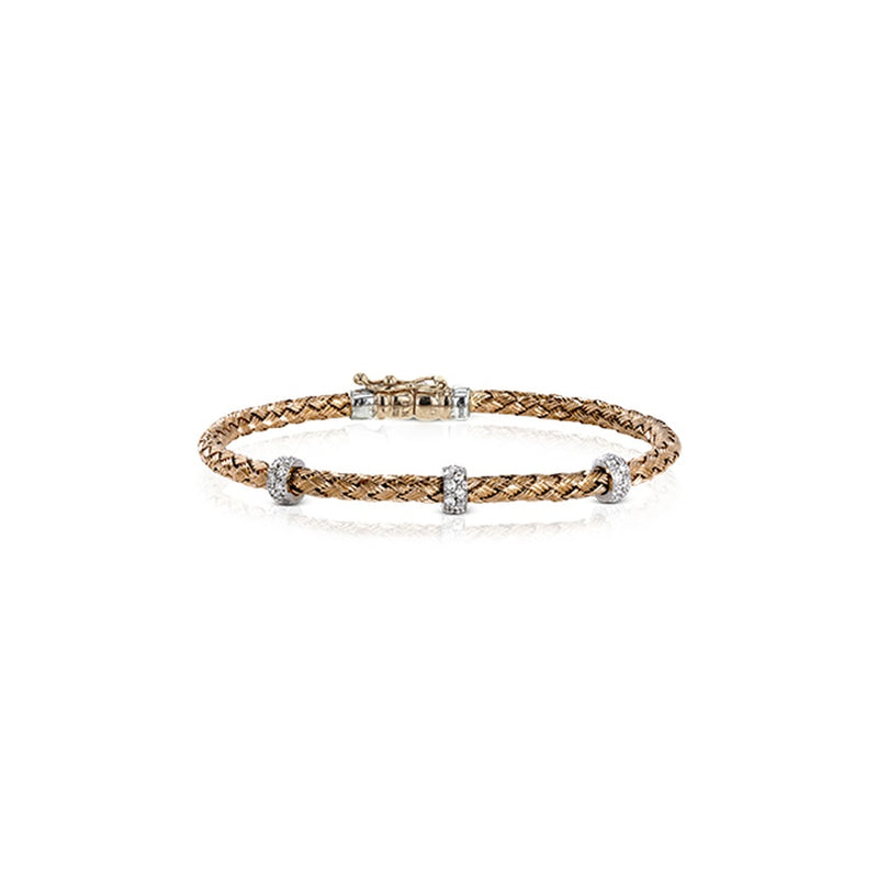Simon G Woven Bracelet LB2093-R
