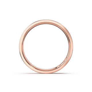Sculpted Texture Band in 18kt Rose Gold