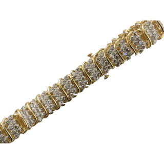 10KT 4.64CTW TENNIS BRACELET